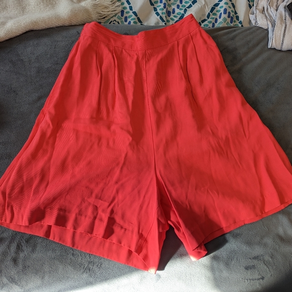 AUTHENTIC VINTAGE 80s David Hollis hot pink 2 piece set with vest and shorts - Picture 7 of 12